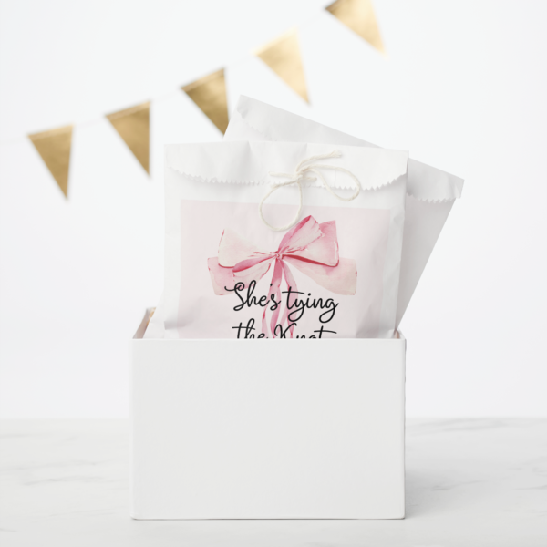 Tying The Knot Bridal Shower Favor Bag - Image 2